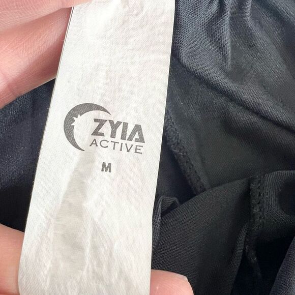 ZYIA Active Joggers Pants Womens Medium Slinky Black Pull On Athletic - Picture 4 of 11